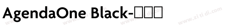 AgendaOne Black字体转换